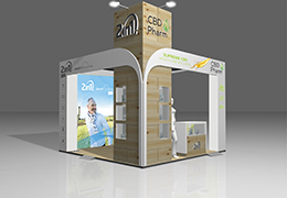 2in1 Exhibition stand construction